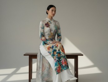 Áo dài nhung thêu cao cấp: đẹp, thật và đủ câu chuyện